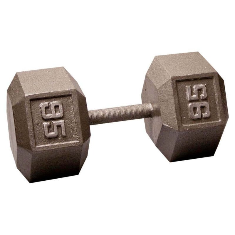 Body-Solid Cast Iron Hex Dumbbells SDX - Size: 95 lb