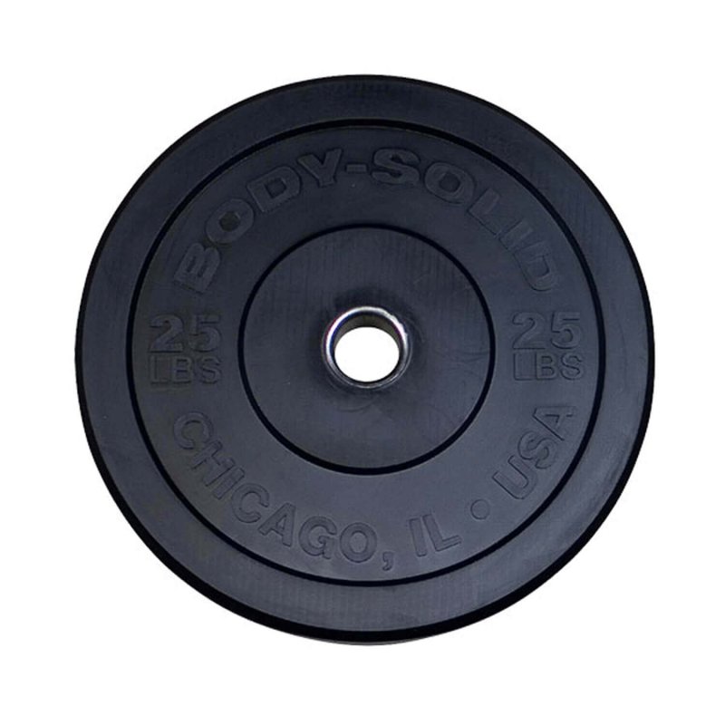 Body-Solid Chicago Extreme Bumper Plates OBPX - 25lbs barbell weights