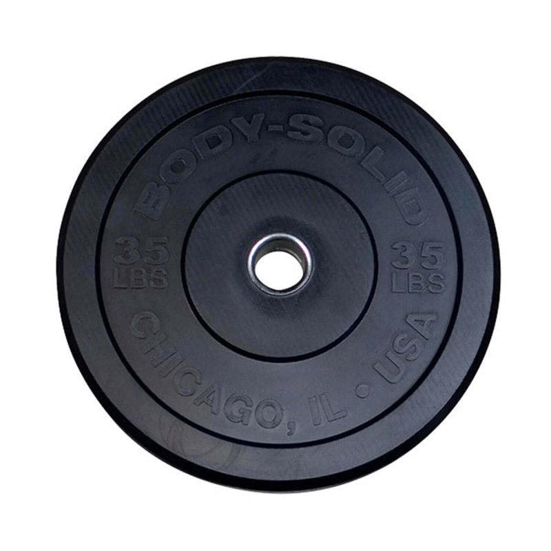 Body-Solid Chicago Extreme Bumper Plates OBPX - 35lbs barbell weight