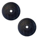 Body-Solid Chicago Extreme Colored Bumper Plates OBPXC -  black plate with 15 lbs each 