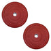 Body-Solid Chicago Extreme Colored Bumper Plates OBPXC - 2 Red plate for 45lbs each