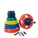 Body-Solid Colored Rubber Grip Plate & Barbell Set ORC - Actual photo