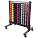 Body-Solid Commercial Dumbbell Rack GDR500 - Rack with different dumbbells color