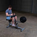 Body-Solid Commercial Seated Calf Raise GSCR349 -Man sittin looking happy
