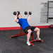 Body-Solid Flat Incline Decline Bench GFID100 - inclined press exercise on the actual product