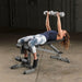 Body-Solid Flat Incline Decline Bench GFID31 - woman workout on bench press 