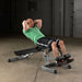 Body-Solid Flat Incline Decline Bench GFID71 - Man doing sit ups on bench