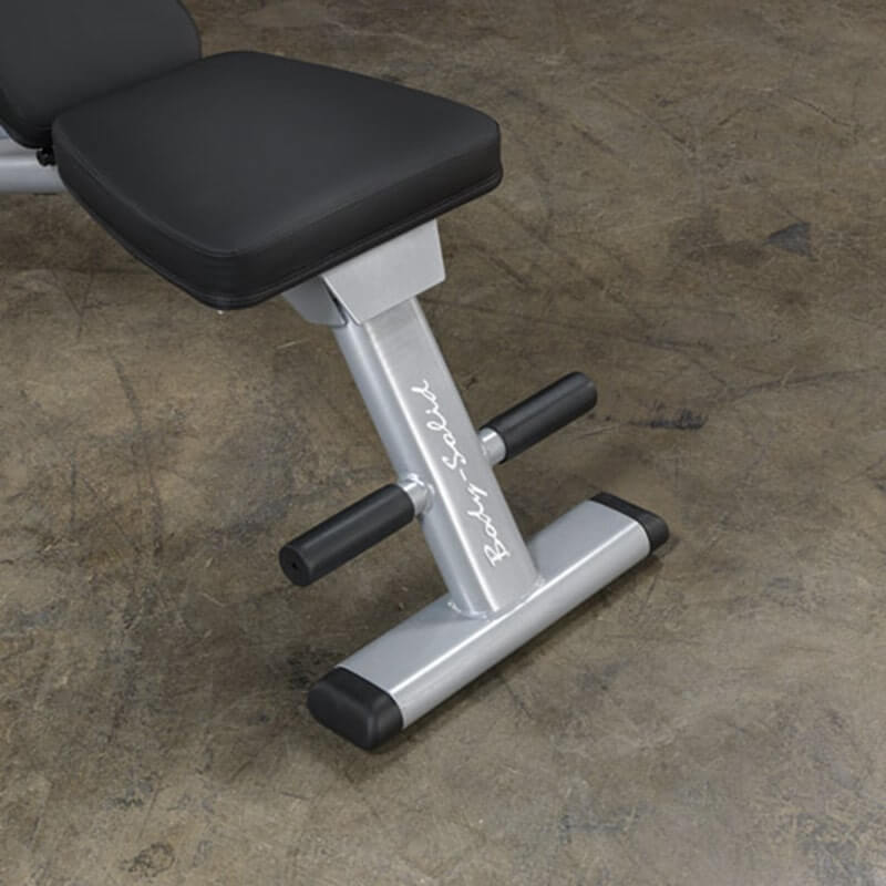 Body-Solid Folding Multi-Bench GFID225 - Metal stand with Body Solid logo