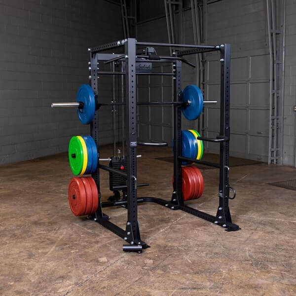 Body-Solid GPR400 Power Rack - Actual product with different sizes and weights and colors