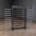 Body-Solid Horizontal Bar Rack SBS100 - side view look with bars on the rack 