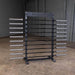 Body-Solid Horizontal Bar Rack SBS100 - side view look with bars on the rack 