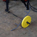 Body-Solid Landmine T-Bar Row Attachment GPRTBR - actual product with yellow weight plate on rod