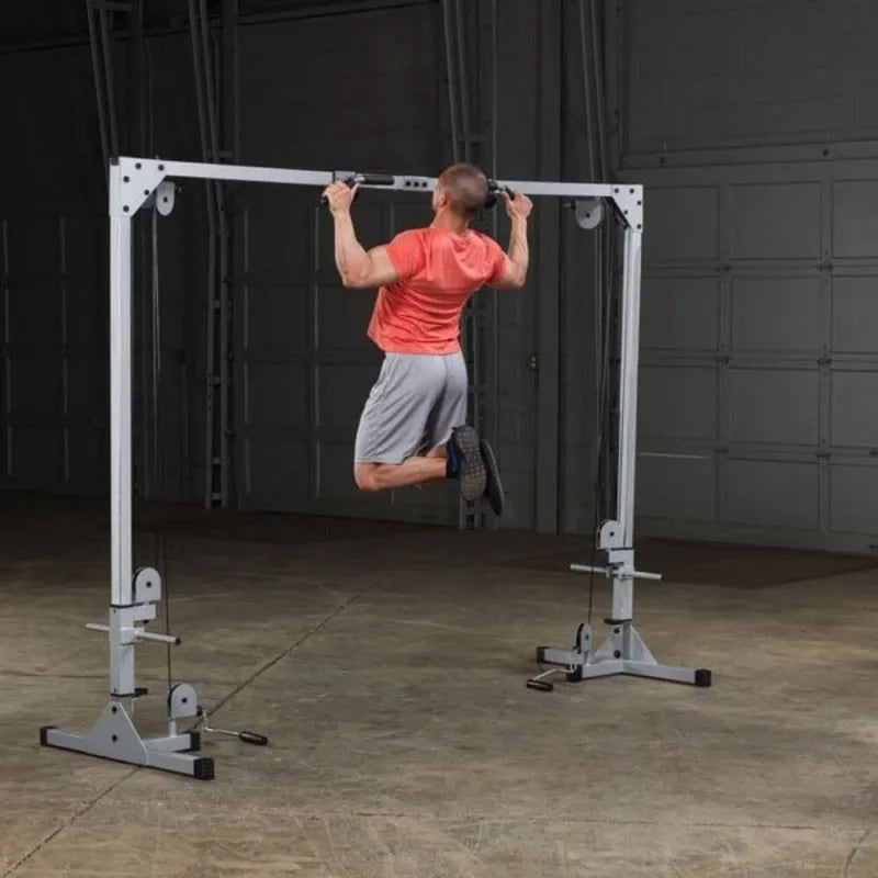 Body-Solid Lat Pull-Up / Chin-Up Station GCA2 - Man working out chin up position