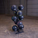 Body-Solid Medicine Ball Rack GMR20 - Rack with medicine balls in black 