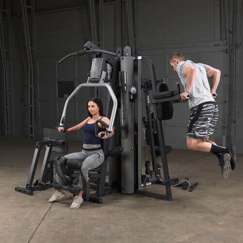 Body-Solid Multi-Stack Home Gym System G9S - man and woman working out using g9s