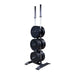 Body-Solid Olympic Weight Tree and Bar Holder GWT56  - Rack with black weight plate