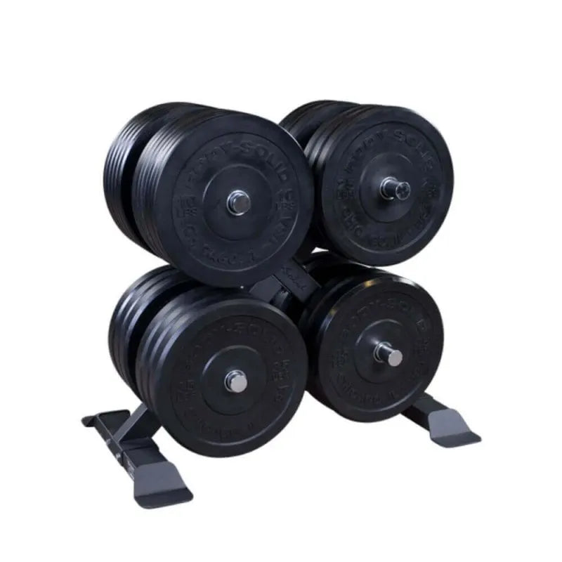 Body-Solid Olympic Weight Tree GWT66 - Rack with black plate weight