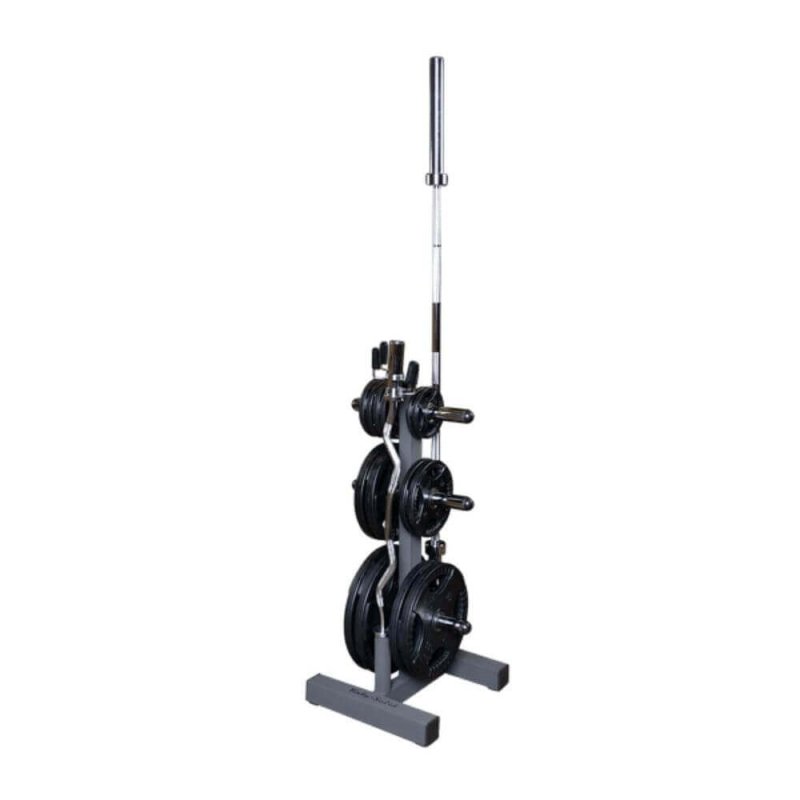 Body-Solid Olympic Weight Tree WT46 - Rack with all the accessories weights and rod