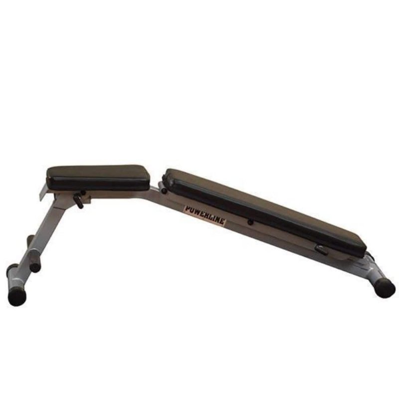 Body-Solid Powerline Folding FID Bench PFID125X - black padding with metal base