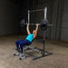 Body-Solid Powerline Half Rack PPR500 - woman doing bench press