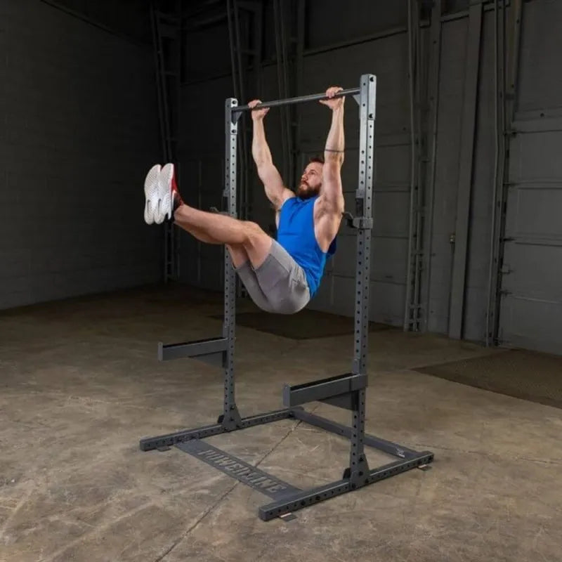 Body-Solid Powerline Half Rack PPR500 - man on a bar