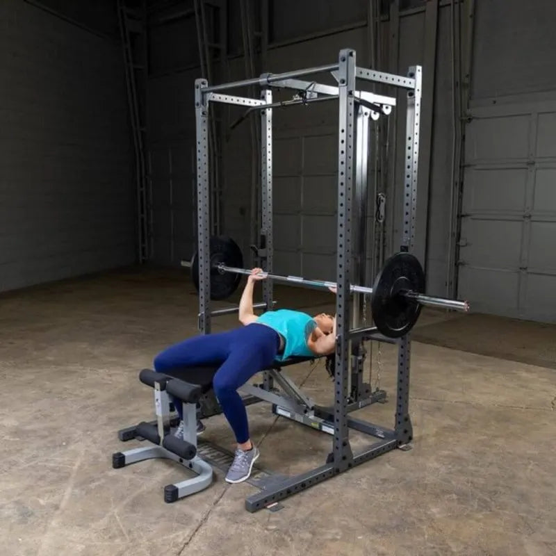 Body-Solid Powerline Half Rack PPR500 - woman lifting weights
