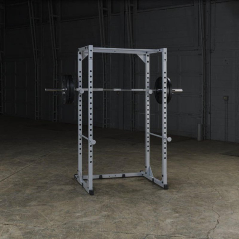 Body-Solid Powerline Power Rack PPR200X - metal bar with barbel 