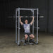 Body-Solid Powerline Power Rack PPR200X - man on workout clothes