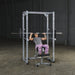 Body-Solid Powerline Power Rack PPR200X - woman on workout clothes