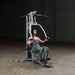 Body-Solid Powerline Single Stack Home Gym BSG10X - woman doing bench press