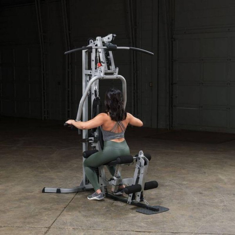 Body-Solid Powerline Single Stack Home Gym BSG10X - woman squating