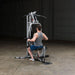 Body-Solid Powerline Single Stack Home Gym BSG10X - man on workout gears