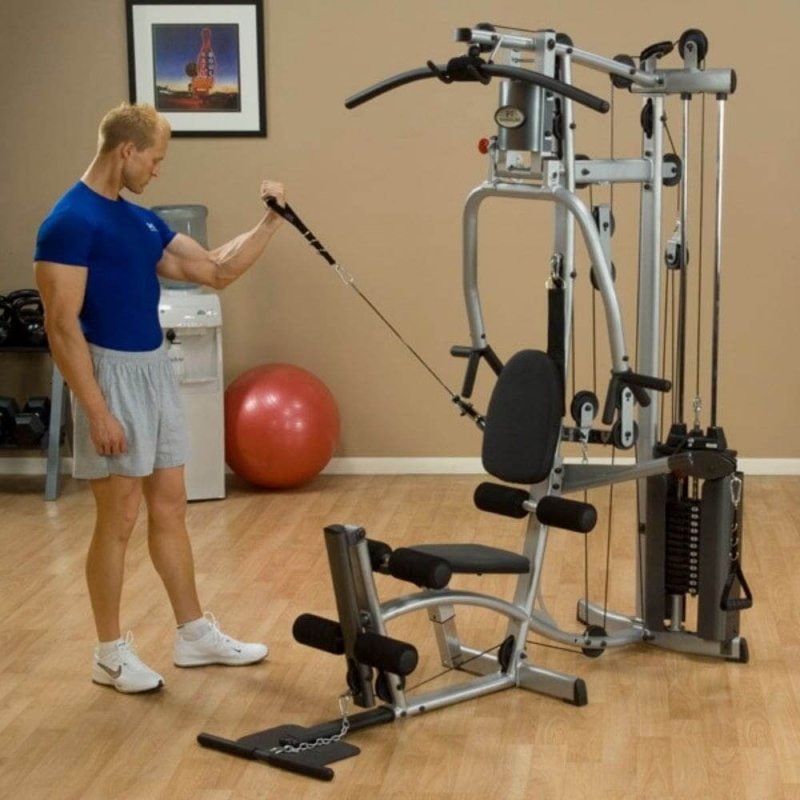 Body-Solid Powerline Single Stack Home Gym P2X - man pulling weight