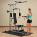 Body-Solid Powerline Single Stack Home Gym PHG1000X - next to woman on workout clothes