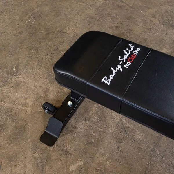 Body Solid Pro Club Line Flat Utility Bench - leather cushion