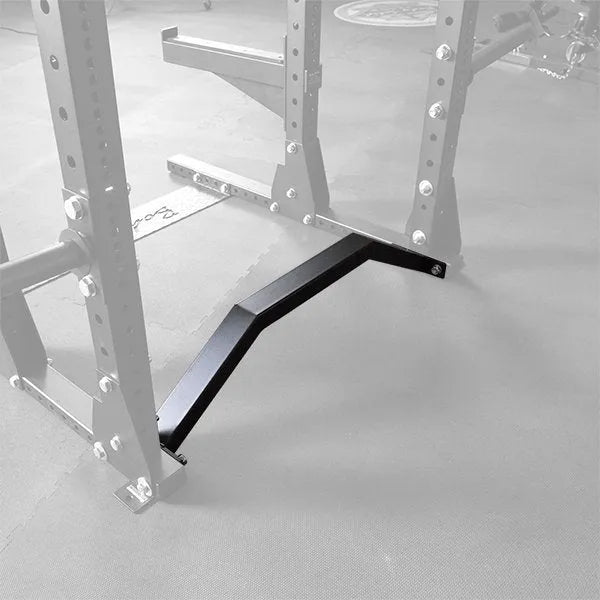 Body Solid Pro Club Line Half Cage SPR500 Bench Clearance Back Bar - black angular metal 