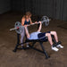 Body Solid Pro Club Line Oly Decline Bench - man using it