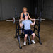 Body Solid Pro Club Line Oly Shouder Press Bench - man exercising