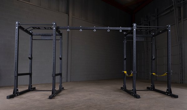 Body Solid Pro Club Line Power Rack, Half Rack Connecting Bar - 2 metal bars with with connector 