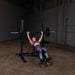 Body Solid Pro Club Line Squat Stand - woman working out