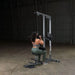 Body-Solid Pro Lat Pulldown Low Row Machine GLM83  - woman working out lat pulldown