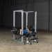 Body-Solid Pro Power Rack GPR378 - Man on horizontal position holding barbell on chest part