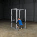 Body-Solid Pro Power Rack GPR378 - Man on squat position holding barbell