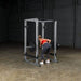 Body-Solid Pro Power Rack GPR378 - Woman on squat position holding barbell