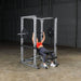 Body-Solid Pro Power Rack GPR378 - Woman inclined while holding up barbell exercise