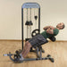 Body-Solid Pro Select Ab And Back Machine GCAB-STK man working out side view photo