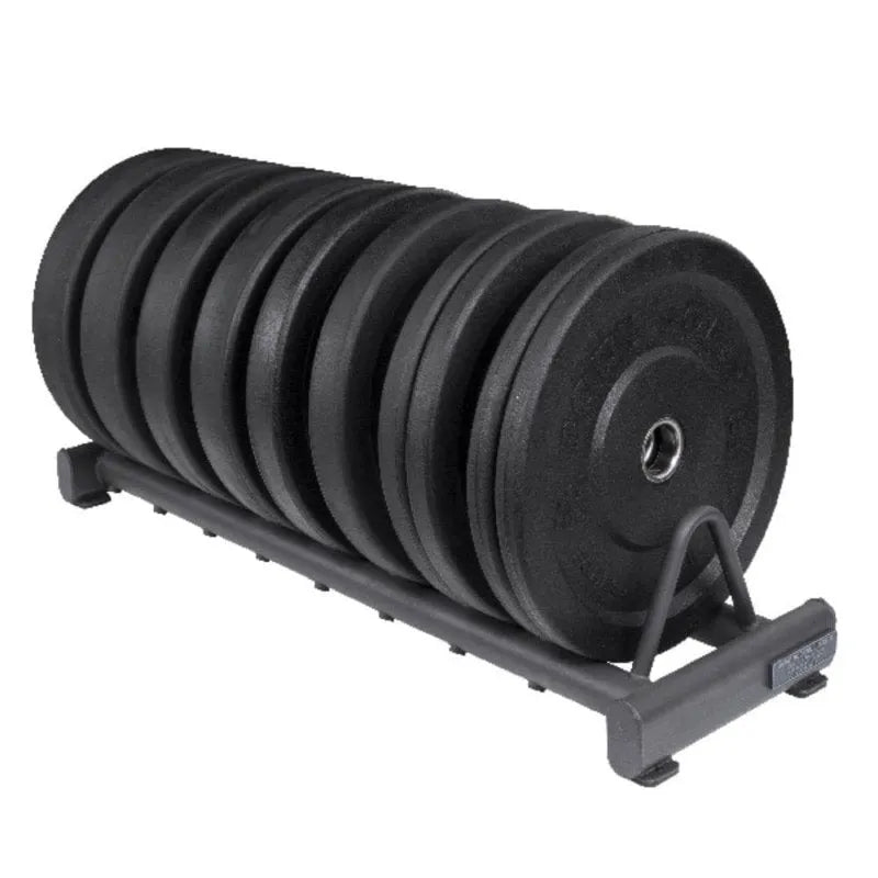 Body-Solid Rubber Bumper Plate Rack GBPR10 - Rack with black weight plates