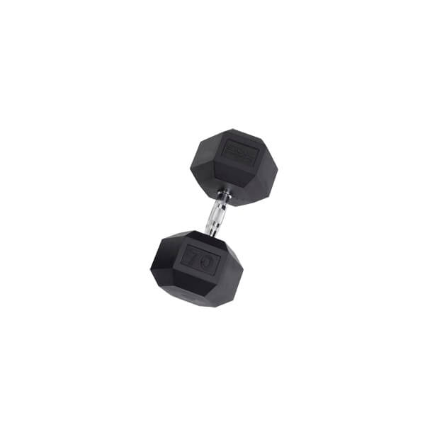 Body-Solid Rubber Hex Dumbbells SDR - Size: 120lbs