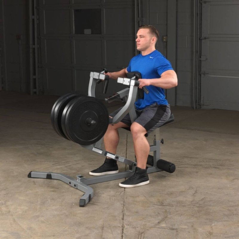 Body-Solid Seated Row Machine GSRM40 - Man working out in vertical row 