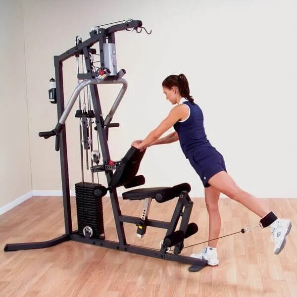 Body-Solid Selectorized Single Stack Home Gym G3S - Size: 160lb Stack, 210lb Stack - a woman exercising